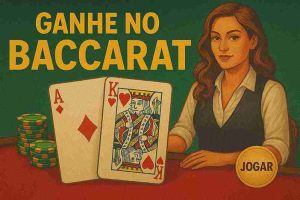 Jogo de baccarat na tela do computador