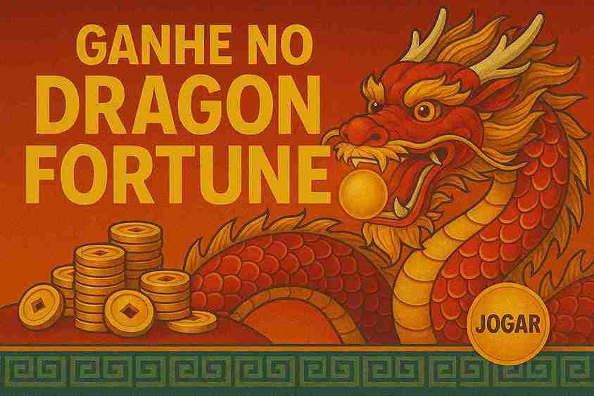 Interface do jogo Dragon Fortune no site